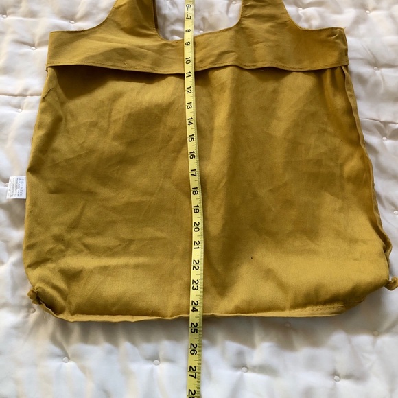 Marco Bicego Cotton Canvas Tote Mustard Color Very Good Used Condition - Picture 5 of 6